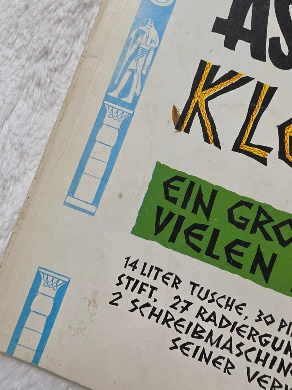 Vintage 1968 Asterix und Kleopatra German Comic Grosser Band II Delta Ehapa